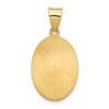 Lex & Lu 14k Yellow Gold Polished and Satin St. Anthony Medal Pendant LAL89064 - 4 - Lex & Lu
