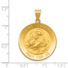 Lex & Lu 14k Yellow Gold Polished and Satin St. Anthony Medal Pendant LAL89069 - 3 - Lex & Lu