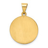 Lex & Lu 14k Yellow Gold Polished & Satin St. Christopher Medal Pendant LAL89075 - 4 - Lex & Lu