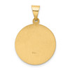 Lex & Lu 14k Yellow Gold Polished and Satin St. Edward Medal Pendant - 4 - Lex & Lu