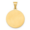 Lex & Lu 14k Yellow Gold Polished and Satin St. George Medal Pendant LAL89107 - 4 - Lex & Lu