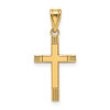 Lex & Lu 14k Yellow Gold Cross Pendant LAL89108 - Lex & Lu