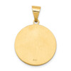 Lex & Lu 14k Yellow Gold Polished and Satin St. John Medal Pendant - 4 - Lex & Lu
