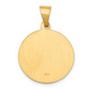 Lex & Lu 14k Yellow Gold & Satin St. John Baptist Medal Pendant LAL89115 - 4 - Lex & Lu