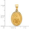 Lex & Lu 14k Yellow Gold & Satin St. Jude Thaddeus Medal Pendant LAL89128 - 3 - Lex & Lu