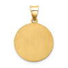 Lex & Lu 14k Yellow Gold Polished and Satin Mother Teresa Medal Pendant - 4 - Lex & Lu