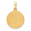 Lex & Lu 14k Yellow Gold Polished and Satin Confirmation Medal Pendant LAL89173 - 4 - Lex & Lu