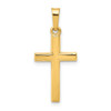 Lex & Lu 14k Yellow Gold Polished Latin Cross Pendant LAL89194 - Lex & Lu