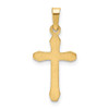 Lex & Lu 14k Yellow Gold Textured and Polished Latin Cross Pendant LAL89202 - 4 - Lex & Lu