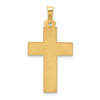 Lex & Lu 14k Yellow Gold Brushed and Polished Latin Cross Pendant LAL89213 - 4 - Lex & Lu