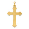 Lex & Lu 14k Yellow Gold Budded Cross Pendant LAL89266 - 4 - Lex & Lu