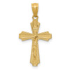 Lex & Lu 14k Yellow Gold Polished Small Passion Crucifix Pendant - 3 - Lex & Lu
