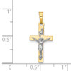 Lex & Lu 14k Yellow Gold Polished INRI Crucifix Cross Pendant LAL89273 - 4 - Lex & Lu