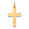 Lex & Lu 14k Yellow Gold Small Cross Charm LAL89304 - 4 - Lex & Lu