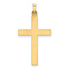 Lex & Lu 14k Yellow Gold Hollow Cross Pendant LAL89324 - 4 - Lex & Lu