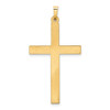 Lex & Lu 14k Yellow Gold Hollow Cross Pendant LAL89325 - 4 - Lex & Lu