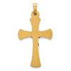 Lex & Lu 14k Two-tone Gold INRI Hollow Crucifix Pendant LAL89338 - 4 - Lex & Lu