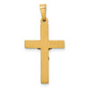 Lex & Lu 14k Two-tone Gold INRI Crucifix Pendant LAL89342 - 4 - Lex & Lu