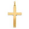 Lex & Lu 14k Two-tone Gold INRI Hollow Crucifix Pendant LAL89344 - 3 - Lex & Lu