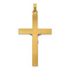 Lex & Lu 14k Two-tone Gold INRI Hollow Crucifix Pendant LAL89345 - 4 - Lex & Lu