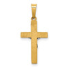 Lex & Lu 14k Two-tone Gold INRI Hollow Crucifix Pendant LAL89350 - 4 - Lex & Lu