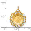 Lex & Lu 14k Yellow Gold Miraculous Medal Charm LAL89363 - 3 - Lex & Lu