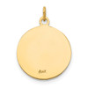 Lex & Lu 14k Yellow Gold Saint Andrew Medal Charm LAL89418 - 4 - Lex & Lu