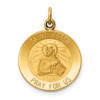 Lex & Lu 14k Yellow Gold Saint Peter Medal Charm LAL89419 - Lex & Lu