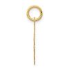 Lex & Lu 14k Yellow Gold Solid Star of David Disc Charm - 2 - Lex & Lu