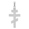 Lex & Lu 14k White Gold Eastern Orthodox Cross Pendant LAL89452 - 4 - Lex & Lu