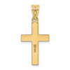 Lex & Lu 14k Yellow Gold Cross Charm LAL89472 - 4 - Lex & Lu