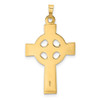 Lex & Lu 14k Yellow Gold Celtic Cross Charm LAL89476 - 4 - Lex & Lu