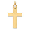 Lex & Lu 14k Yellow Gold Polished Cross Charm LAL89477 - 4 - Lex & Lu