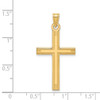 Lex & Lu 14k Yellow Gold Cross Charm LAL89478 - 3 - Lex & Lu