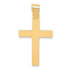 Lex & Lu 14k Yellow Gold Polished Cross Pendant LAL89495 - Lex & Lu