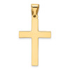Lex & Lu 14k Yellow Gold Polished Cross Pendant LAL89495 - 3 - Lex & Lu