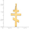 Lex & Lu 14k Yellow Gold Eastern Orthodox Cross Pendant LAL89503 - 3 - Lex & Lu