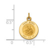 Lex & Lu 14k Yellow Gold Saint George Medal Charm LAL89509 - 3 - Lex & Lu