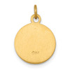 Lex & Lu 14k Yellow Gold Saint Gerard Medal Charm LAL89519 - 4 - Lex & Lu