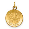 Lex & Lu 14k Yellow Gold Saint Matthew Medal Charm LAL89521 - Lex & Lu