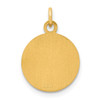 Lex & Lu 14k Yellow Gold Saint Matthew Medal Charm LAL89521 - 4 - Lex & Lu