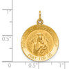 Lex & Lu 14k Yellow Gold Our Lady of Perpetual Help Medal Pendant - 3 - Lex & Lu