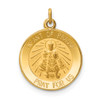 Lex & Lu 14k Yellow Gold Infant of Prague Medal Charm LAL89538 - Lex & Lu