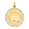 Lex & Lu 14k Yellow Gold Our Lady of Lourdes Medal Pendant - 4 - Lex & Lu