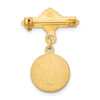 Lex & Lu 14k Yellow Gold Holy Family Medal Pin - 4 - Lex & Lu