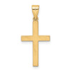 Lex & Lu 14k Yellow Gold Polished .01ct. Diamond Cross Pendant LAL89582 - 4 - Lex & Lu