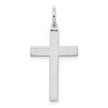 Lex & Lu 14k White Gold Laser Designed Cross Pendant LAL89637 - 4 - Lex & Lu