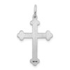 Lex & Lu 14k White Gold Laser Designed Cross Pendant LAL89656 - 4 - Lex & Lu