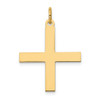 Lex & Lu 14k Yellow Gold Laser Designed Cross Pendant LAL89659 - Lex & Lu