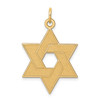 Lex & Lu 14k Yellow Gold Laser Designed Star of David Pendant LAL89664 - Lex & Lu